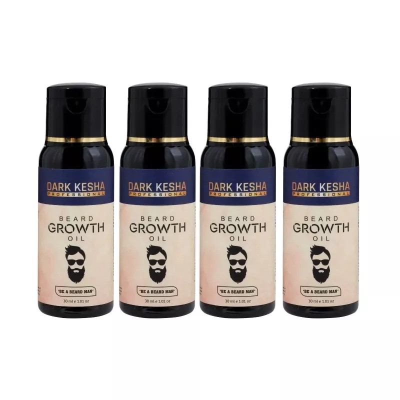 Dark Kesha Beard Growth Oil (30g, Pack of 4)