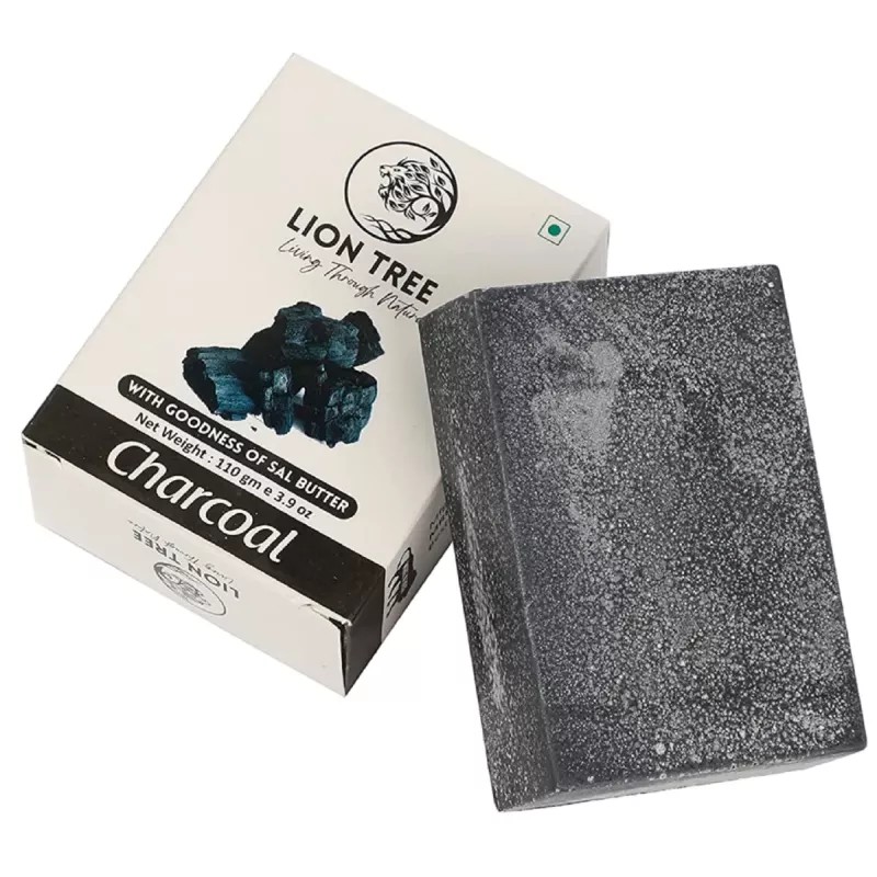 Lion Tree Charcoal Soap With Goodness Of Sal Butter (110g)