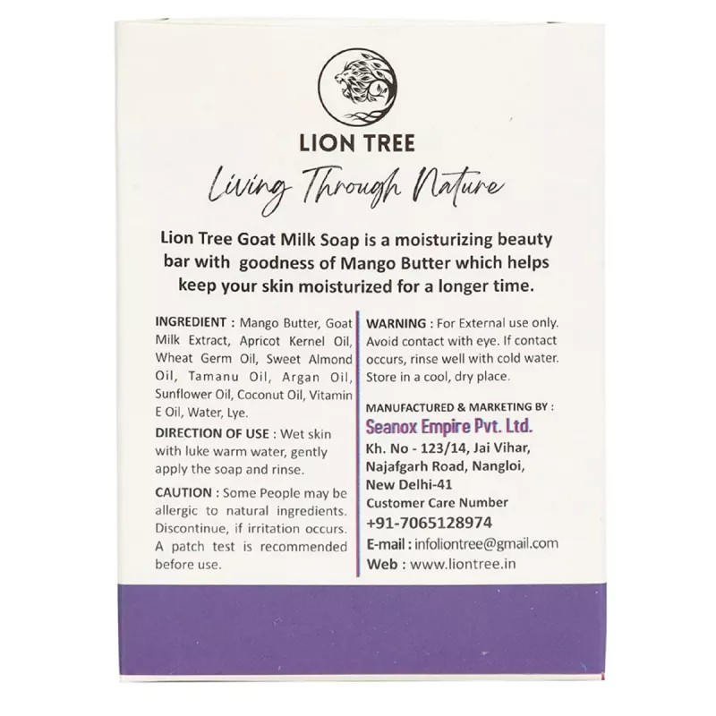 Lion Tree Goat Milk Soap With Goodness Of Mango Butter (110g)