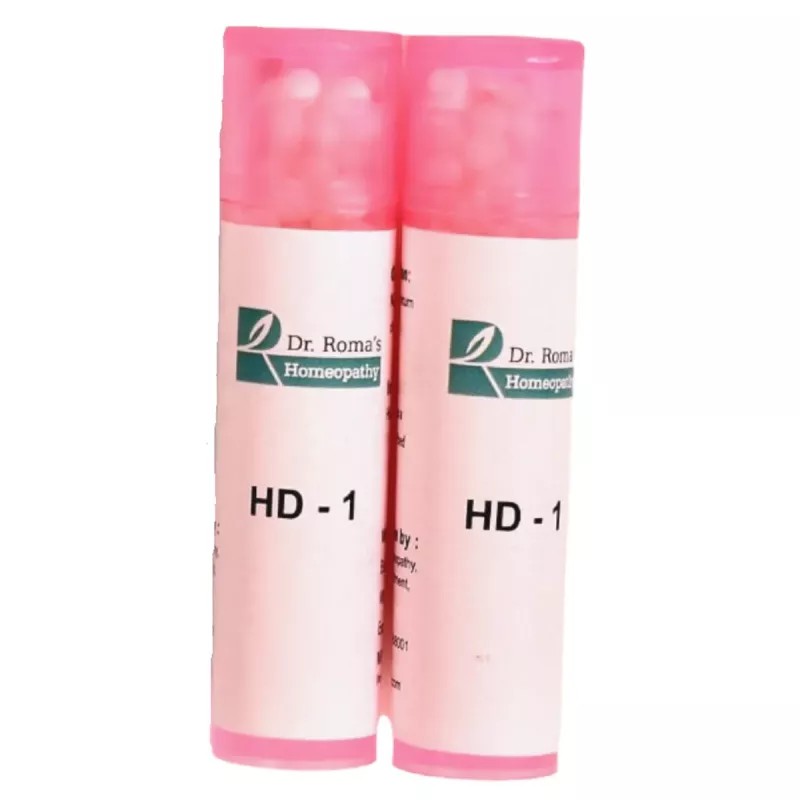 Dr Romas Homeopathy HD-1 Hair Fall (2 Bottles of 2 Dram) (16g)