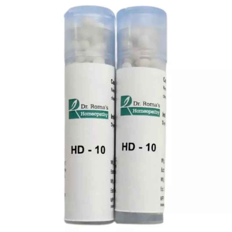 Dr Romas Homeopathy HD-10 Dysmenorrhoea (2 Bottles of 2 Dram) (16g)