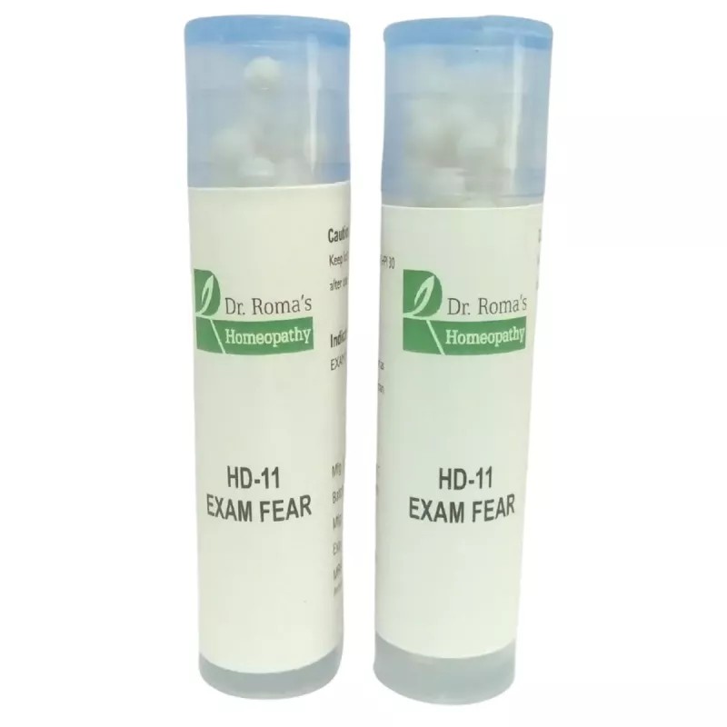 Dr Romas Homeopathy HD-11 Exam Fear (2 Bottles of 2 Dram) (16g)