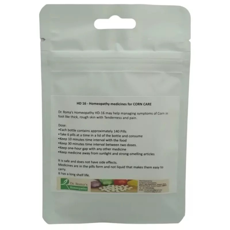Dr Romas Homeopathy HD-16 Corn Care (2 Bottles of 2 Dram) (16g)