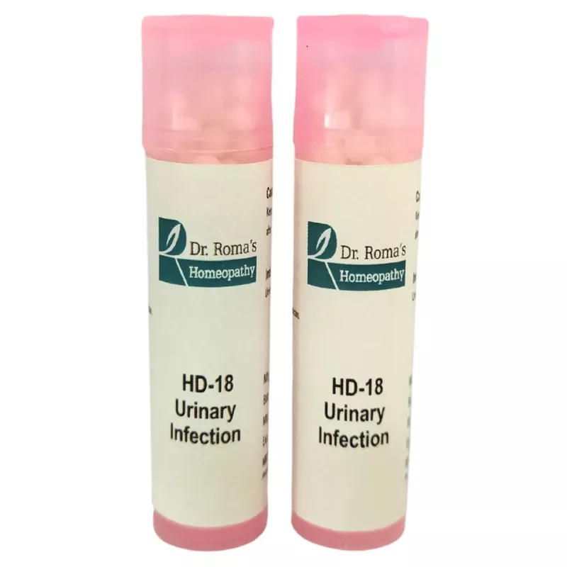 Dr Romas Homeopathy HD-18 Urinary Infection (2 Bottles of 2 Dram) (16g)