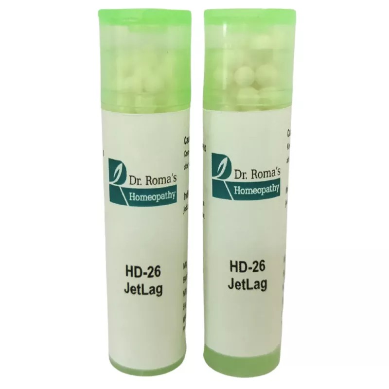 Dr Romas Homeopathy HD-26 Jetlag (2 Bottles of 2 Dram) (16g)