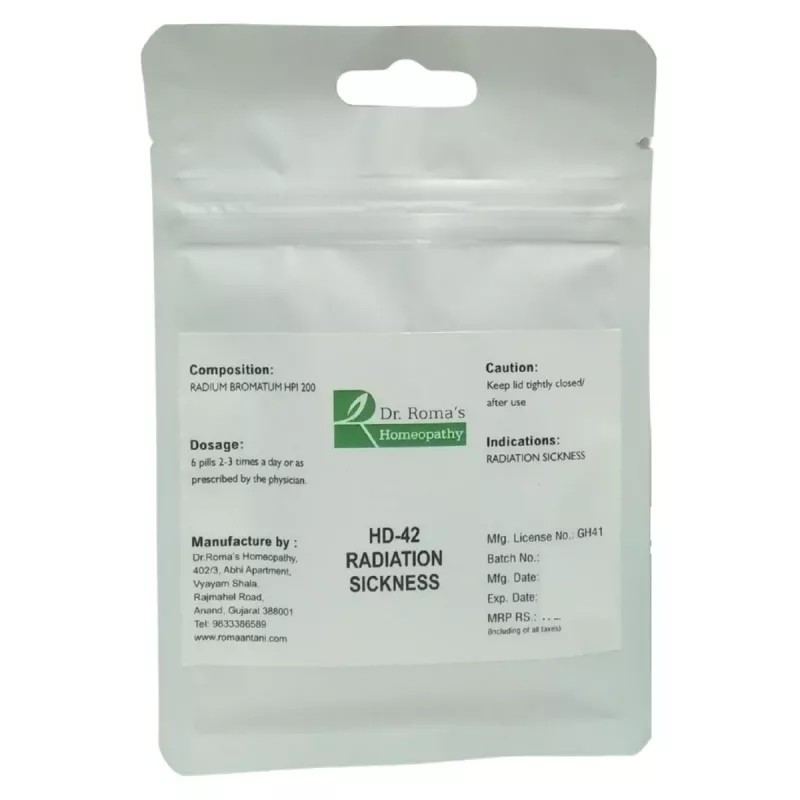 Dr Romas Homeopathy HD-42 Radiation Sickness (2 Bottles of 2 Dram) (16g)