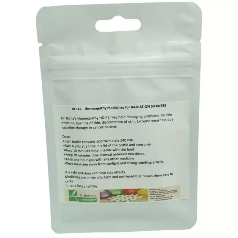 Dr Romas Homeopathy HD-42 Radiation Sickness (2 Bottles of 2 Dram) (16g)