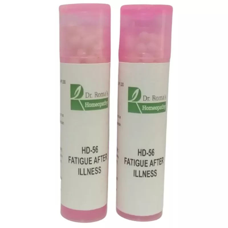 Dr Romas Homeopathy HD-56 Fatigue After Illness (2 Bottles of 2 Dram) (16g)