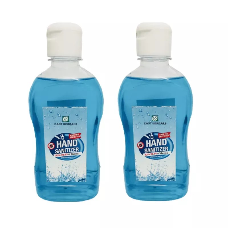 East Herbals Hand Sanitizer (250ml, Pack of 2)