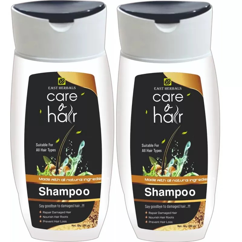 East Herbals Care O Hair Shampoo (200ml, Pack of 2)