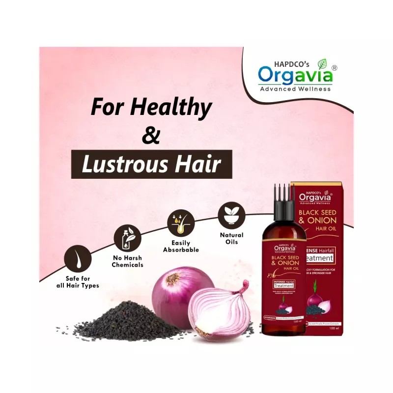 Orgavia Blackseed & Onion Hair Oil (100ml)