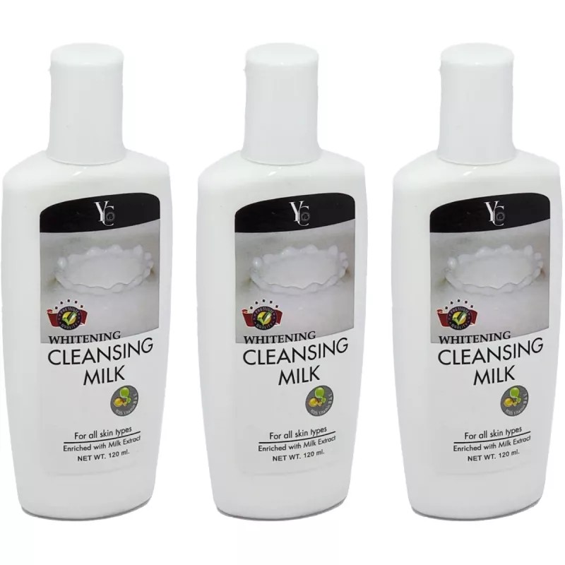 YC Whitening Cleansing Milk (120ml, Pack of 3)