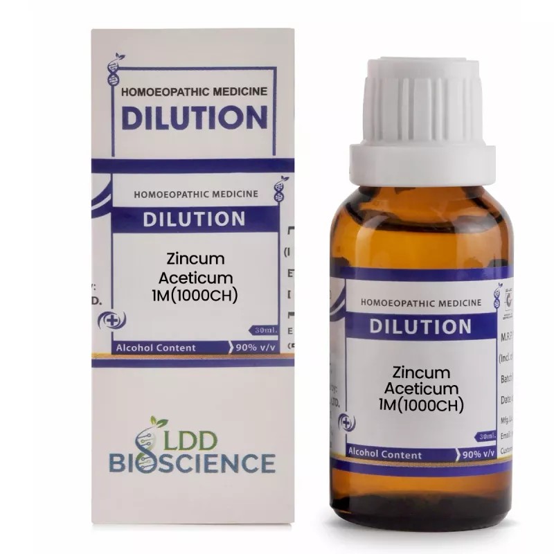 LDD Bioscience Zincum Aceticum 1M (1000 CH) (30ml)