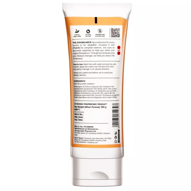 Jiva Ayurveda Carrot Cream (100g, Pack of 2)