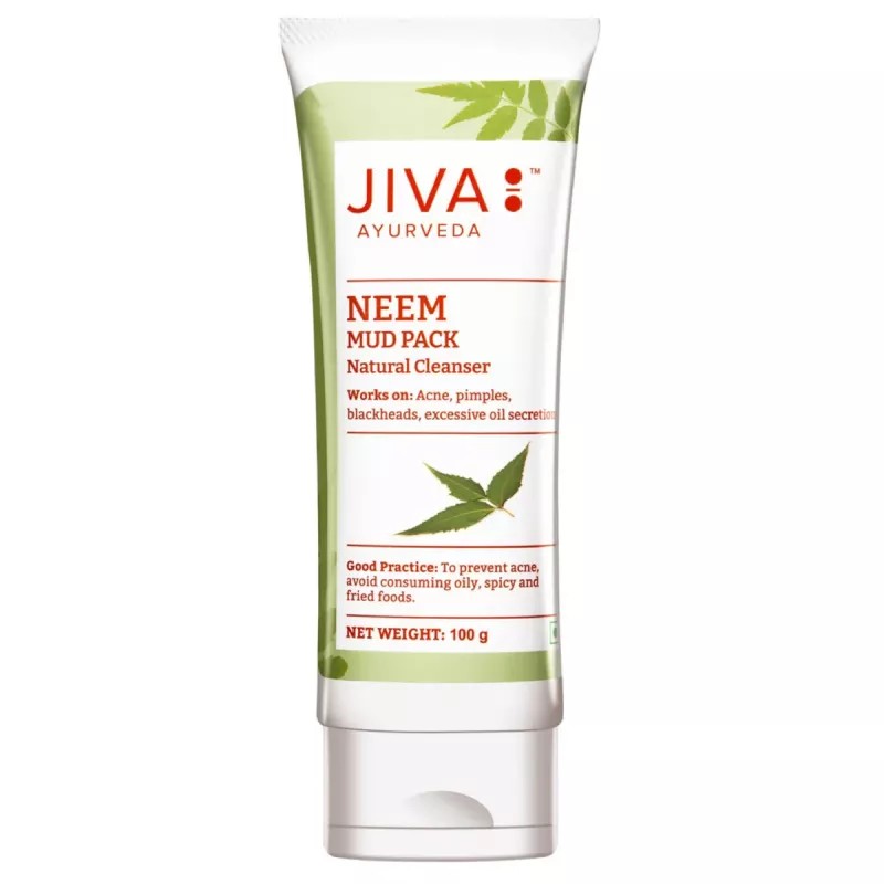 Jiva Ayurveda Neem Mud Pack (100g, Pack of 4)