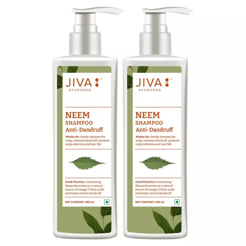 Jiva Ayurveda Neem Shampoo (200ml, Pack of 2)
