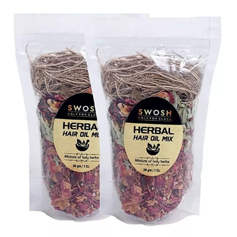 Swosh Herbal Hair Oil Mix (30g, Pack of 2)
