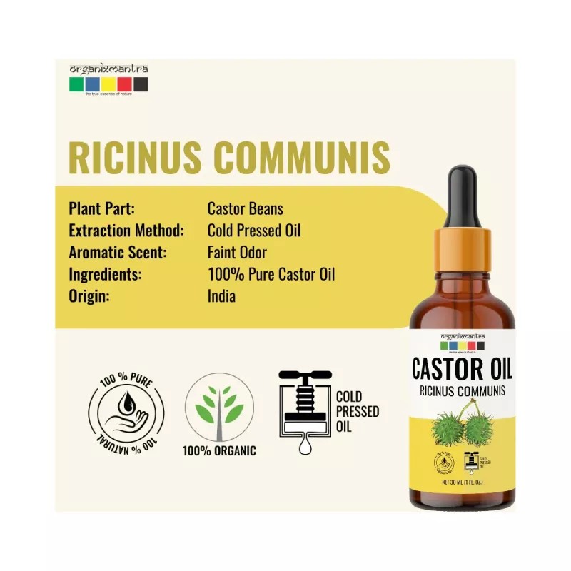 Organix Mantra Castor Oil For Hair (30ml, Pack of 2)