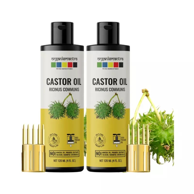 Organix Mantra Castor Oil For Hair (120ml, Pack of 2)