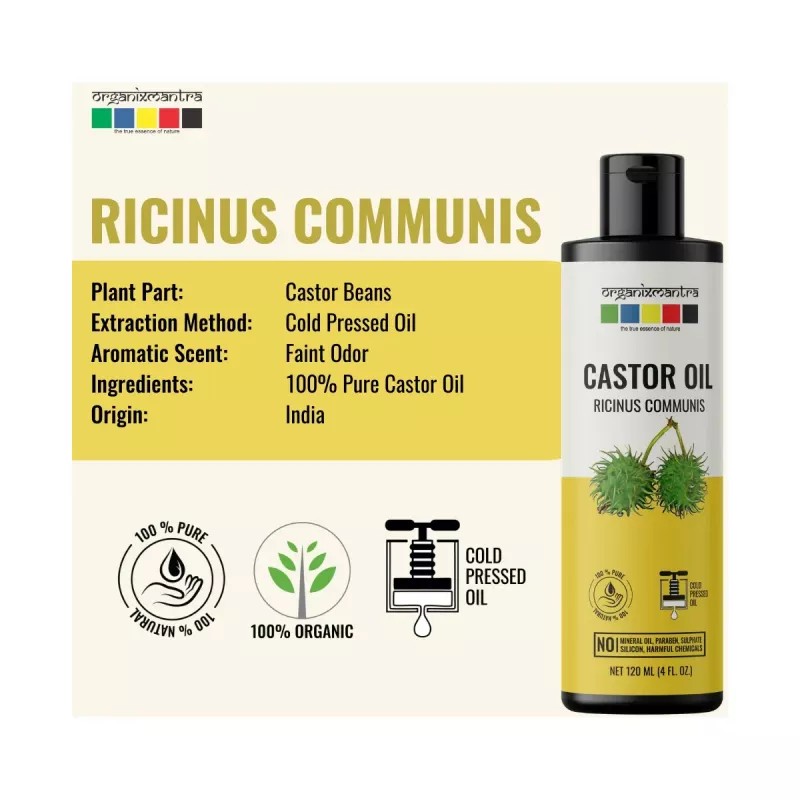 Organix Mantra Castor Oil For Hair (120ml, Pack of 2)