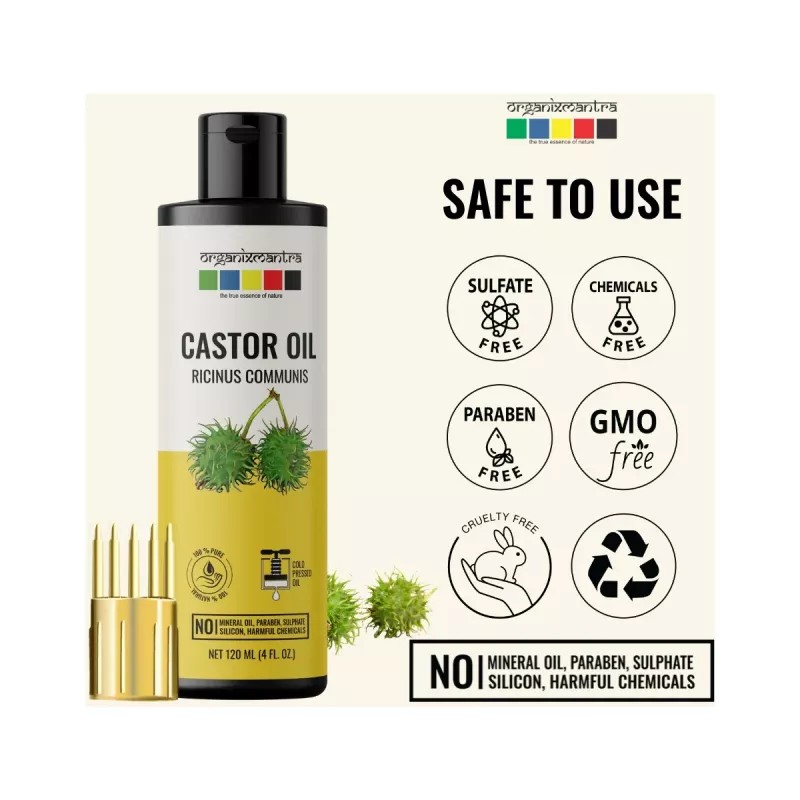 Organix Mantra Castor Oil For Hair (120ml, Pack of 2)