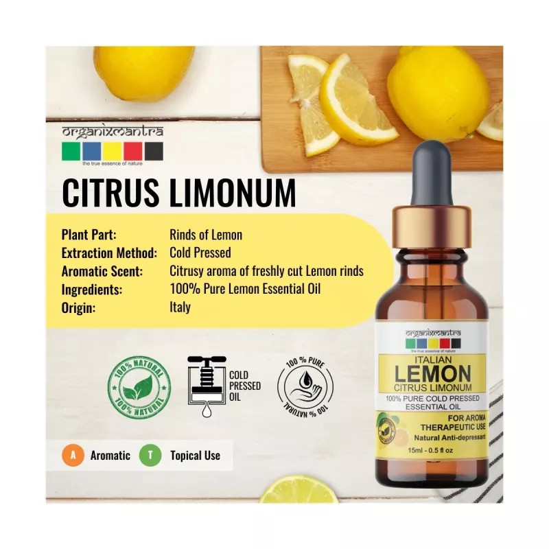 Organix Mantra Italian Lemon Essential Oil (15ml)