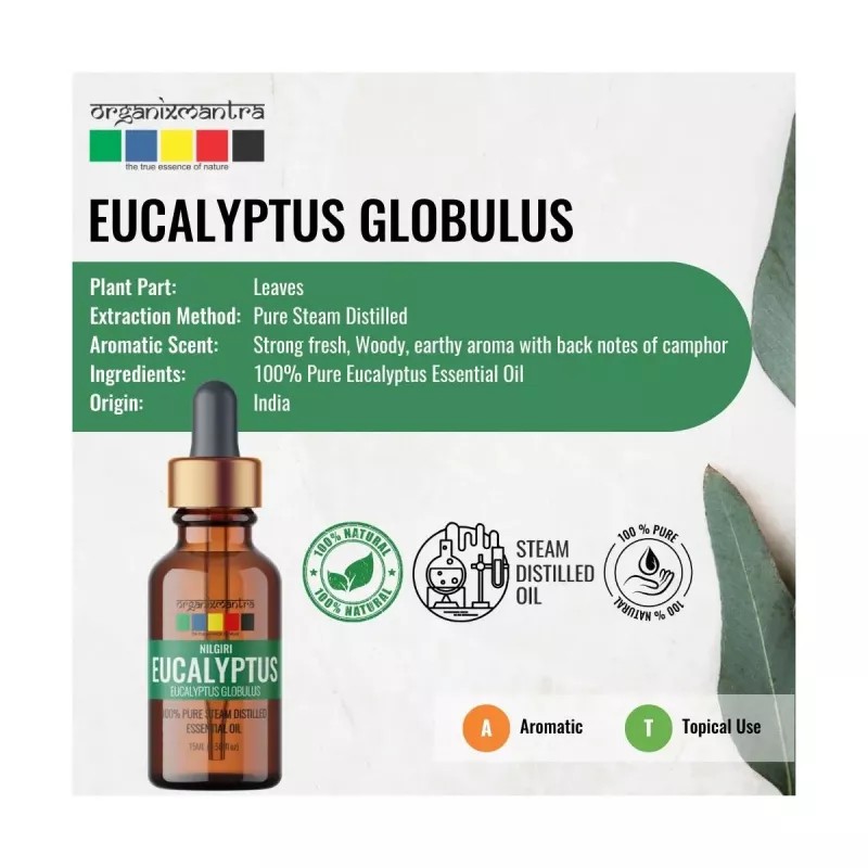 Organix Mantra Nilgiri Eucalyptus Essential Oil (15ml)