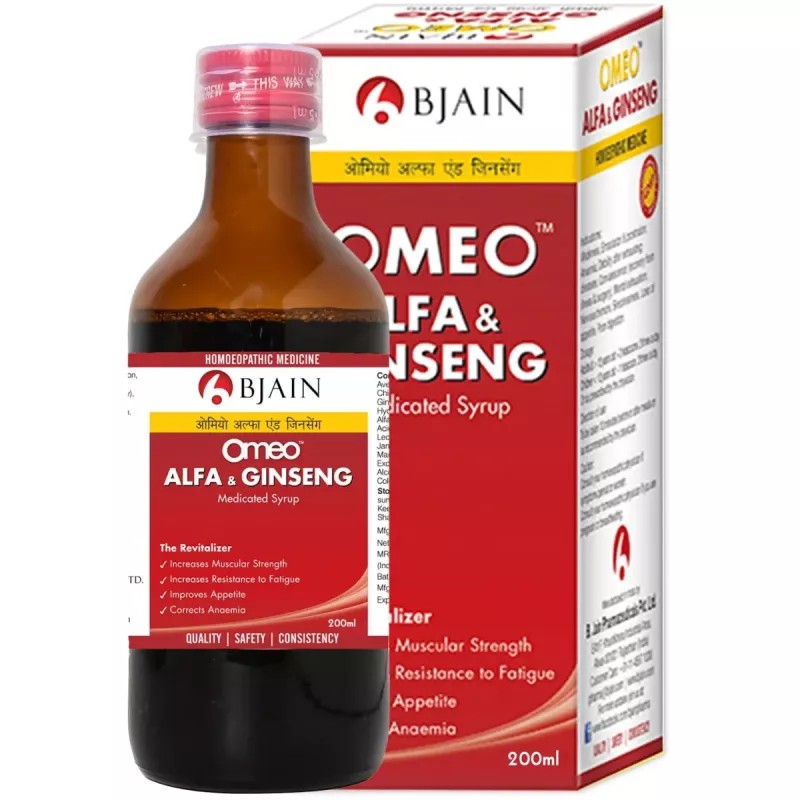 BJain Omeo Alfa & Ginseng Syrup (200ml)