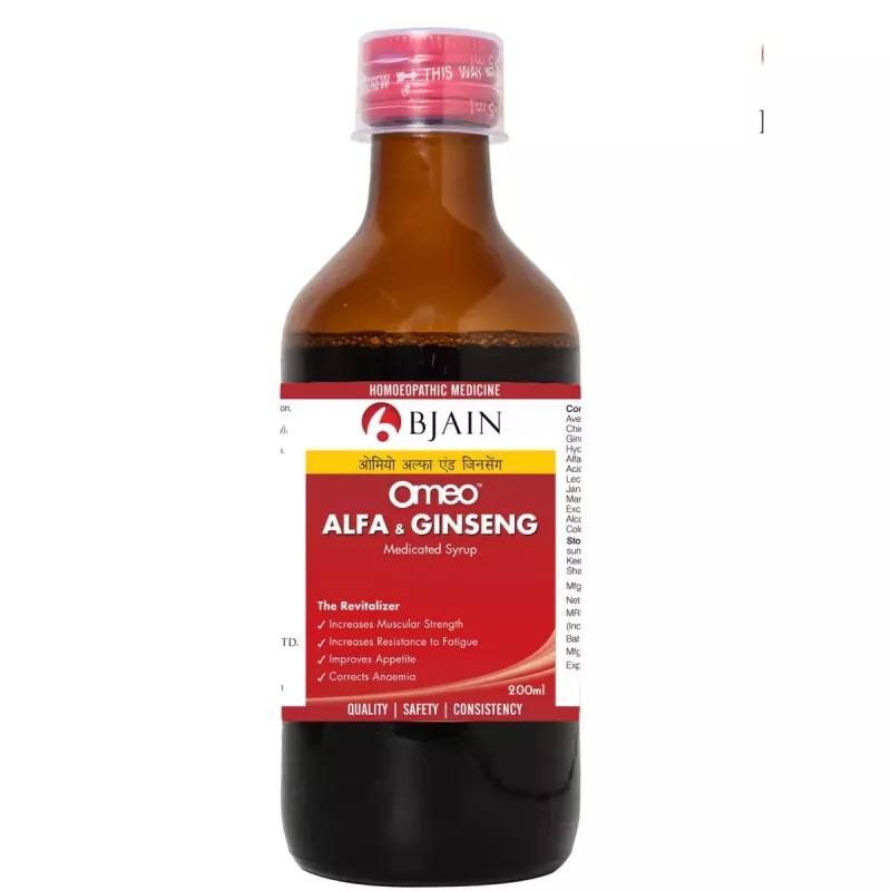 BJain Omeo Alfa & Ginseng Syrup (200ml)