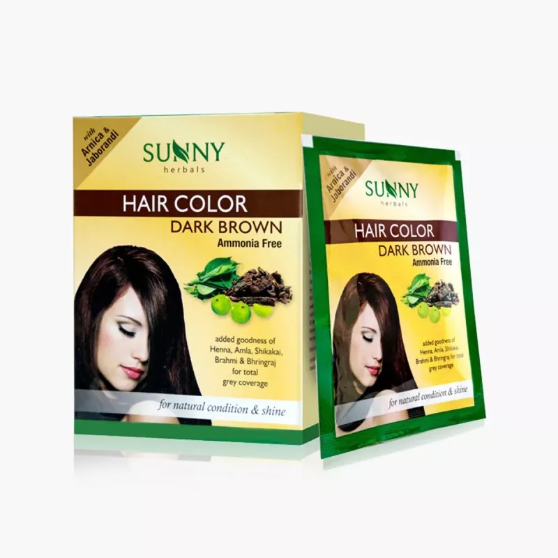 Bakson Sunny Hair Color (Dark Brown) (20g, Pack of 10)