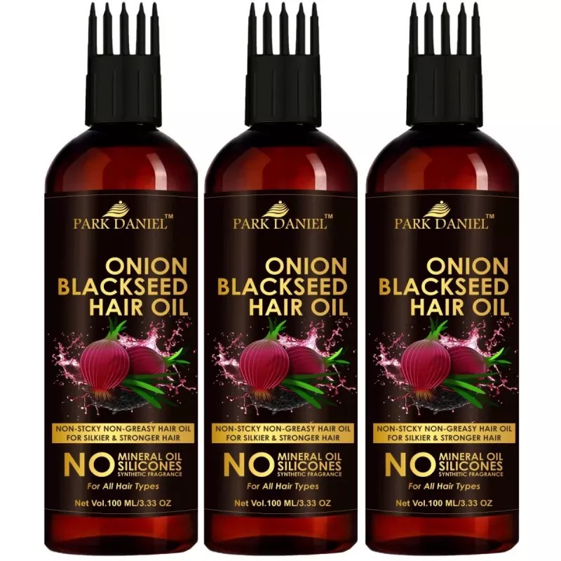 Park Daniel Onion Blackseed Hair Oil (100ml, Pack of 3)