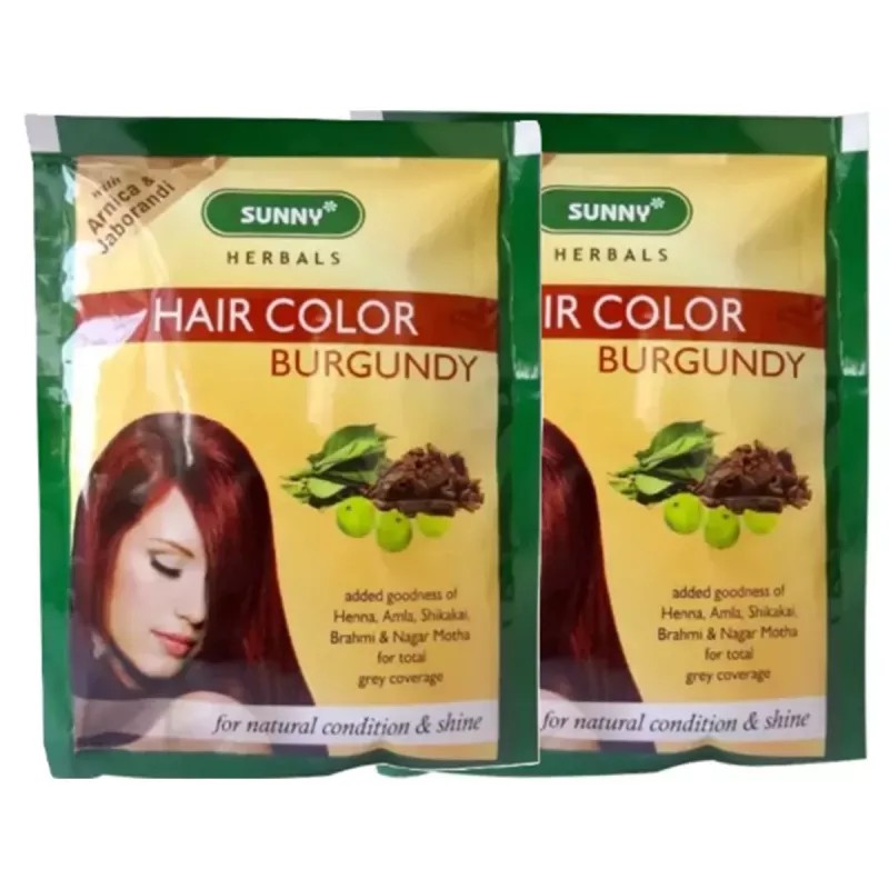 Bakson Sunny Hair Color (Burgundy) (20g, Pack of 10)