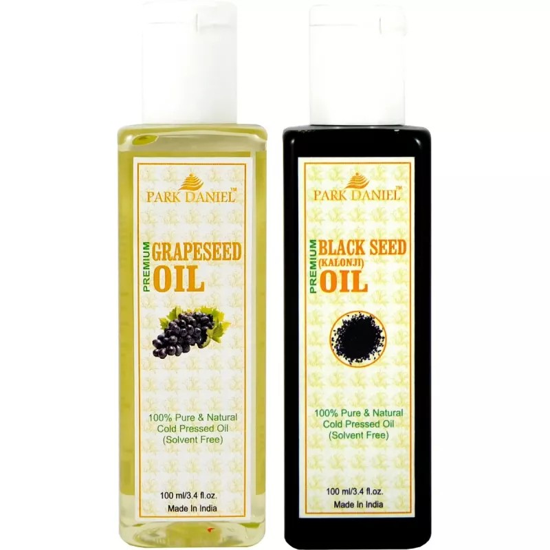 Park Daniel Premium Grapeseed Oil + Black Seed Oil (Each 100ml) (1Pack)