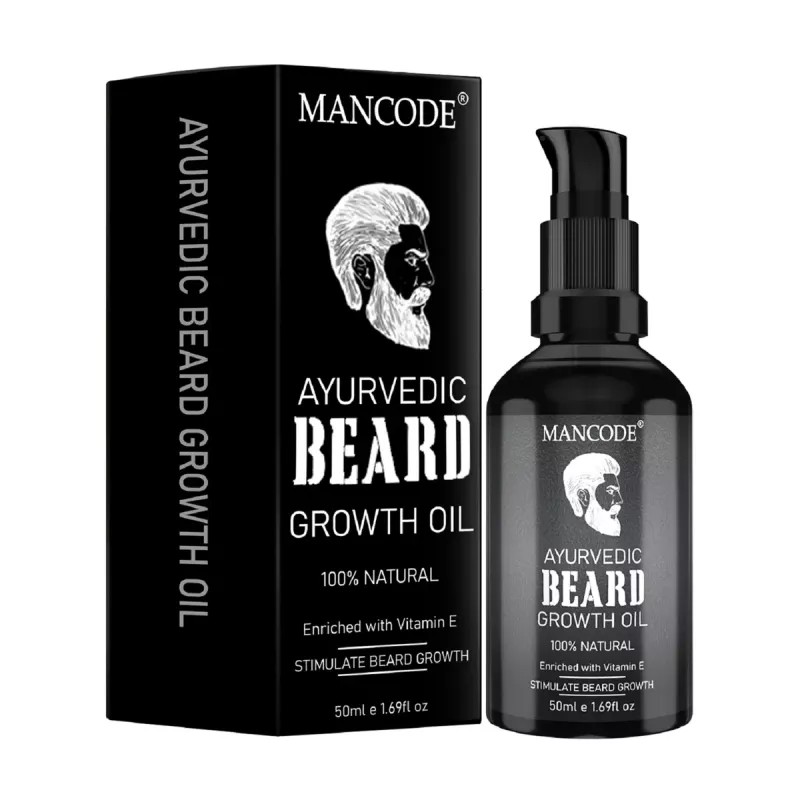 Mancode Ayurvedic Beard Growth Oil For Men (50ml)