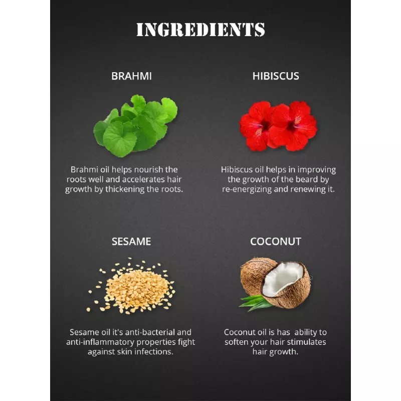 Mancode Ayurvedic Beard Growth Oil For Men (50ml)