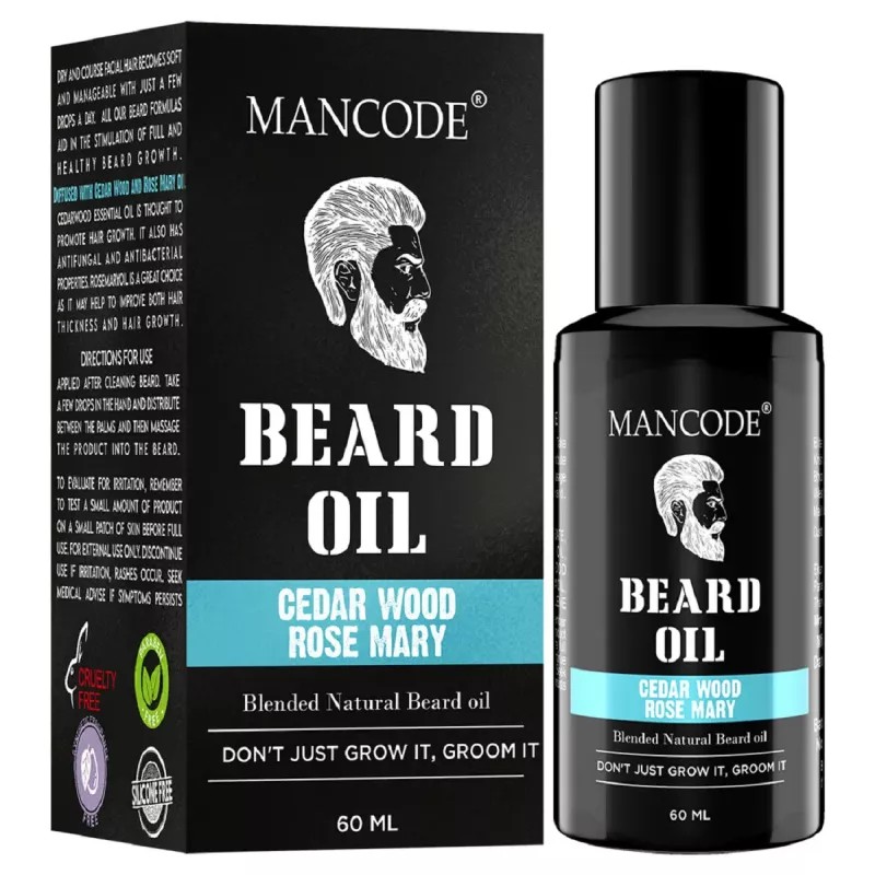 Mancode Beard Oil Cedar Wood & Rose Mary (60ml)