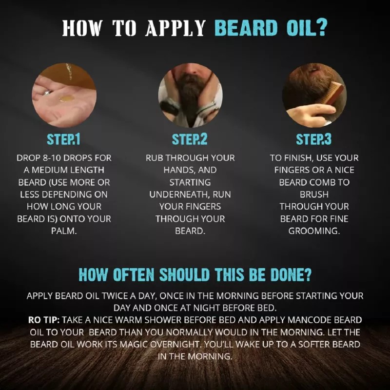 Mancode Beard Oil Cedar Wood & Rose Mary (60ml)