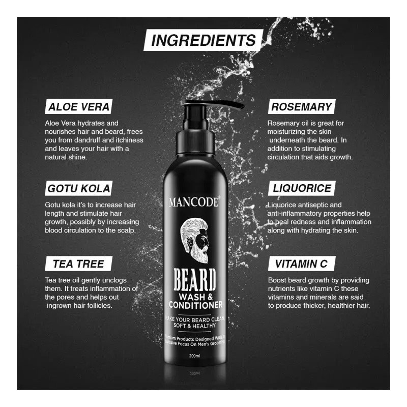 Mancode Beard Wash & Conditioner (200ml)