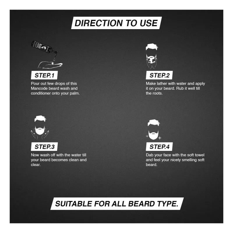 Mancode Beard Wash & Conditioner (200ml)
