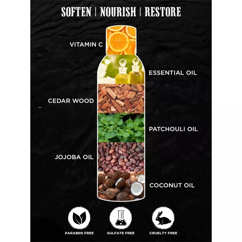 Mancode Original Beard Wash Blended With Natural Essential Oil For Men (100ml)