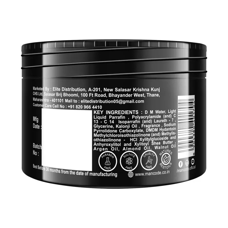 Mancode Daily Hair Styling Cream For Men (100g)