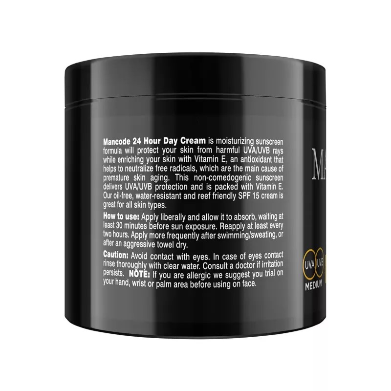 Mancode 24 Hours Day Cream With Spf 15+ (100g)