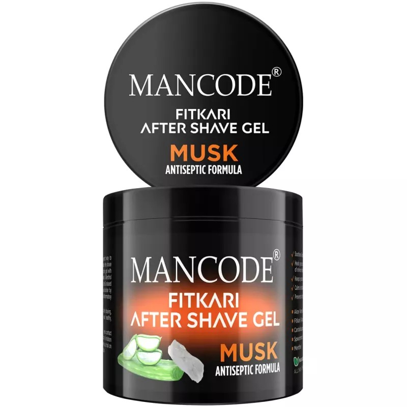 Mancode Fitkari After Shave Gel Musk For Men (100g)