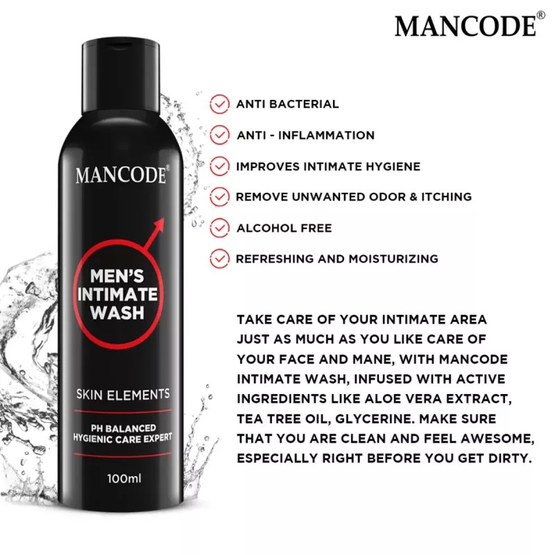 Mancode Men'S Intimate Wash (100ml)