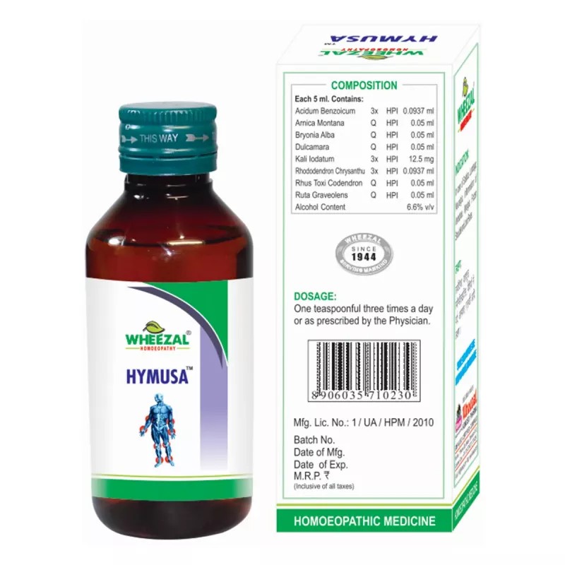 Wheezal Hymusa Syrup (200ml)