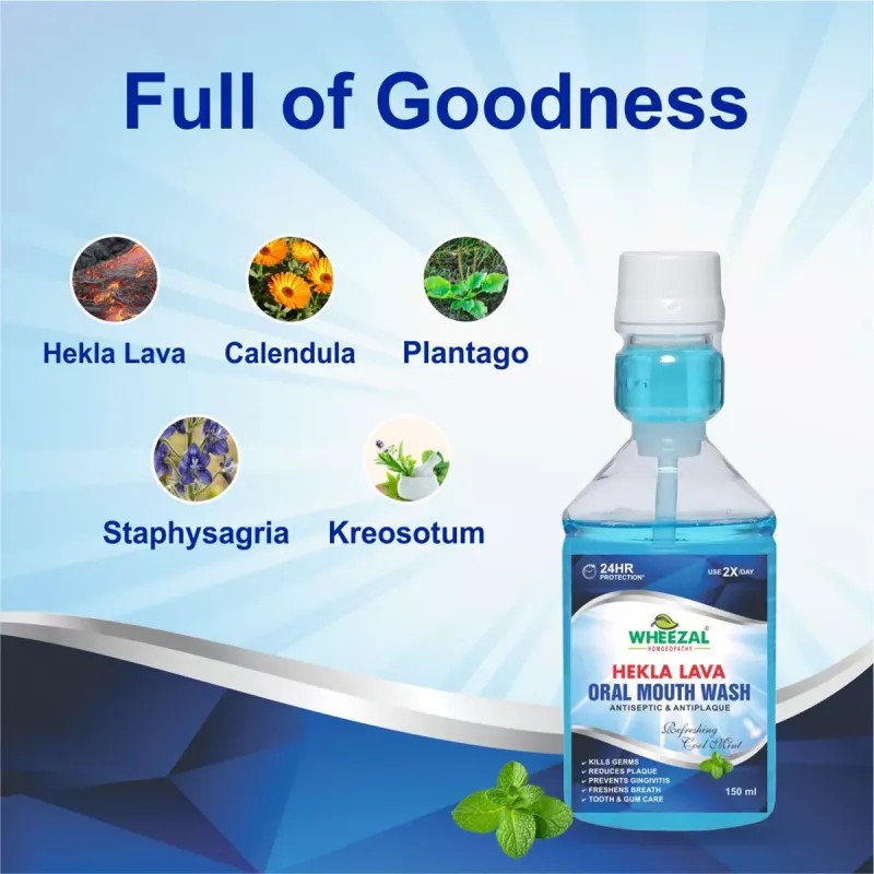 Wheezal Hekla Lava Mouth Wash (150ml)