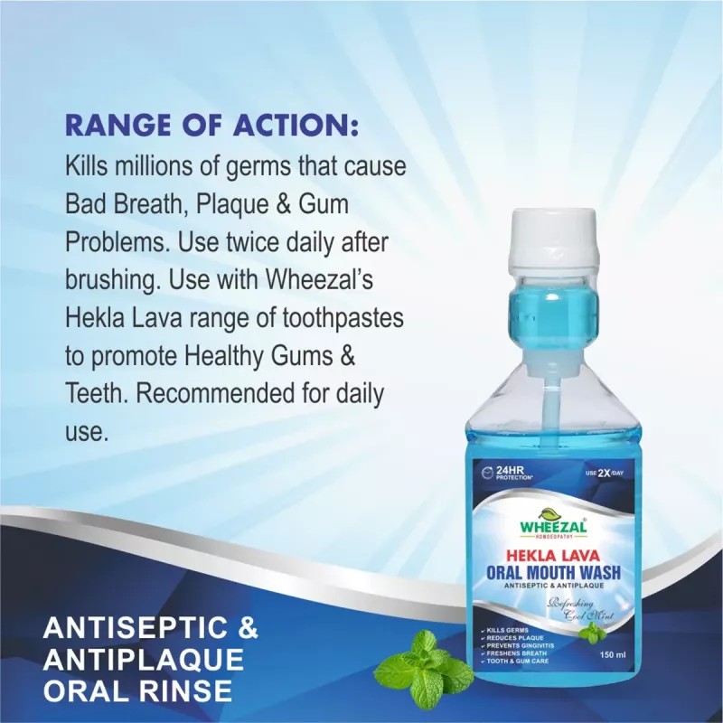 Wheezal Hekla Lava Mouth Wash (150ml)