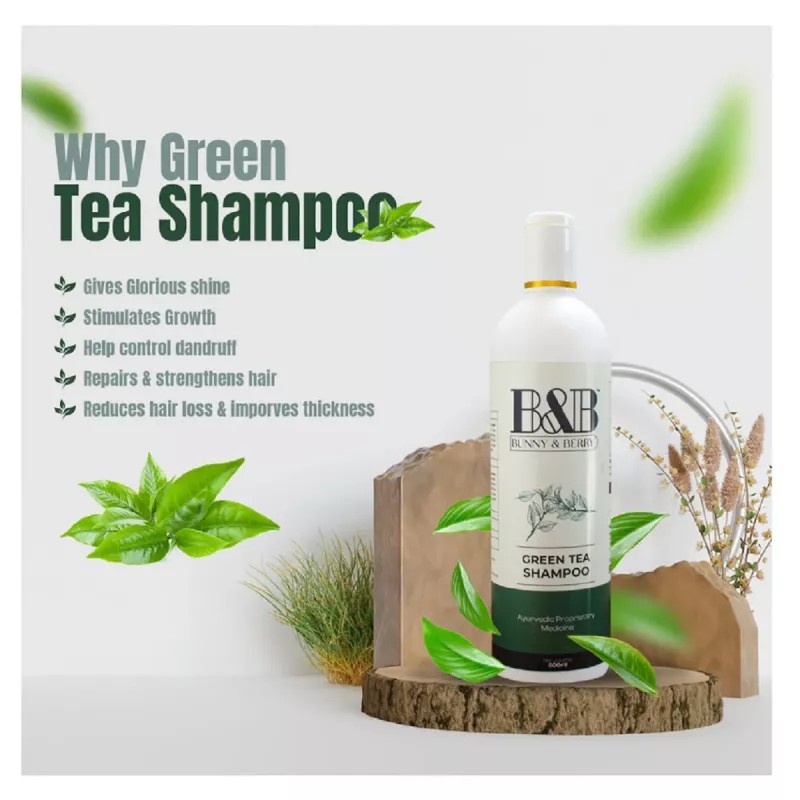 B&B Green Tea Shampoo with Conditioner (500ml)