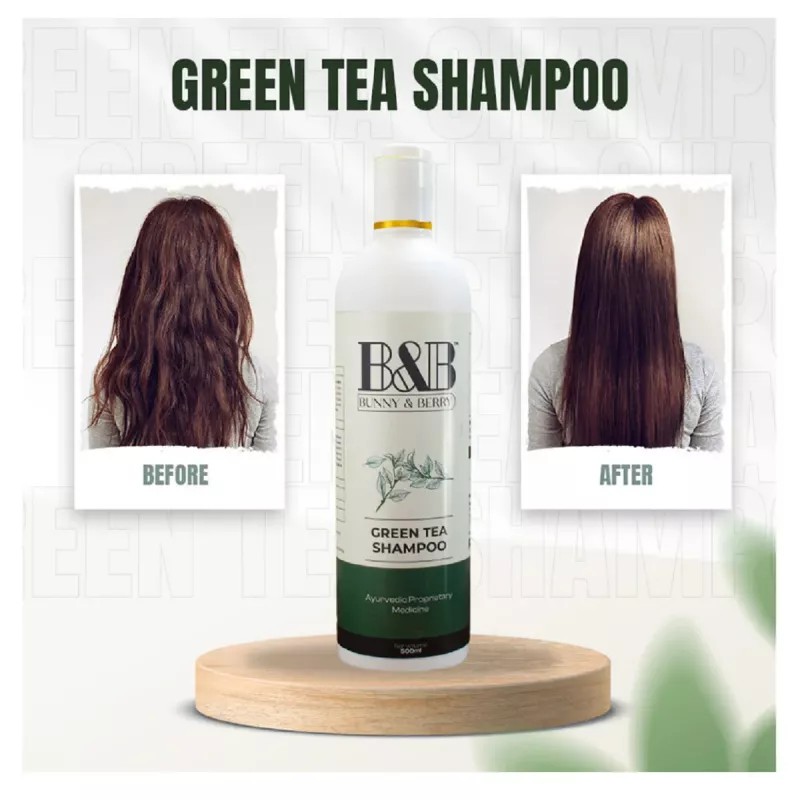 B&B Green Tea Shampoo with Conditioner (500ml)