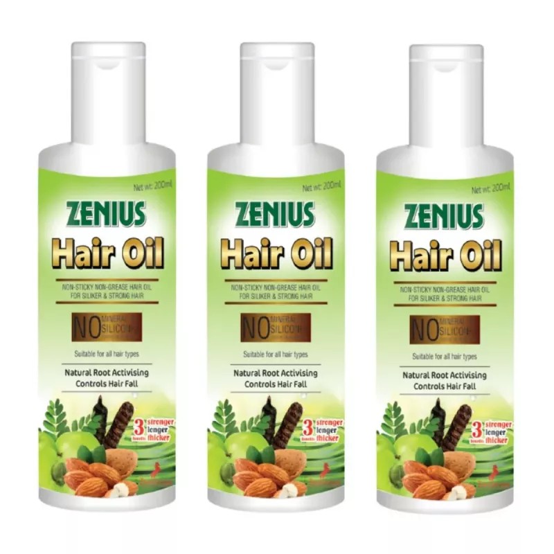 Zenius India Hair Oil (200ml, Pack of 3)